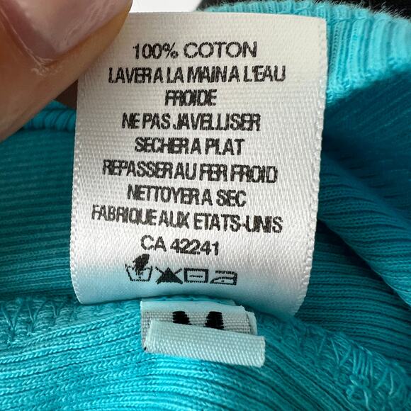 CHARLOTTE TARANTOLA Blue Scoop Rhinestone Crystal Button Size M Medium NEW - Picture 8 of 9